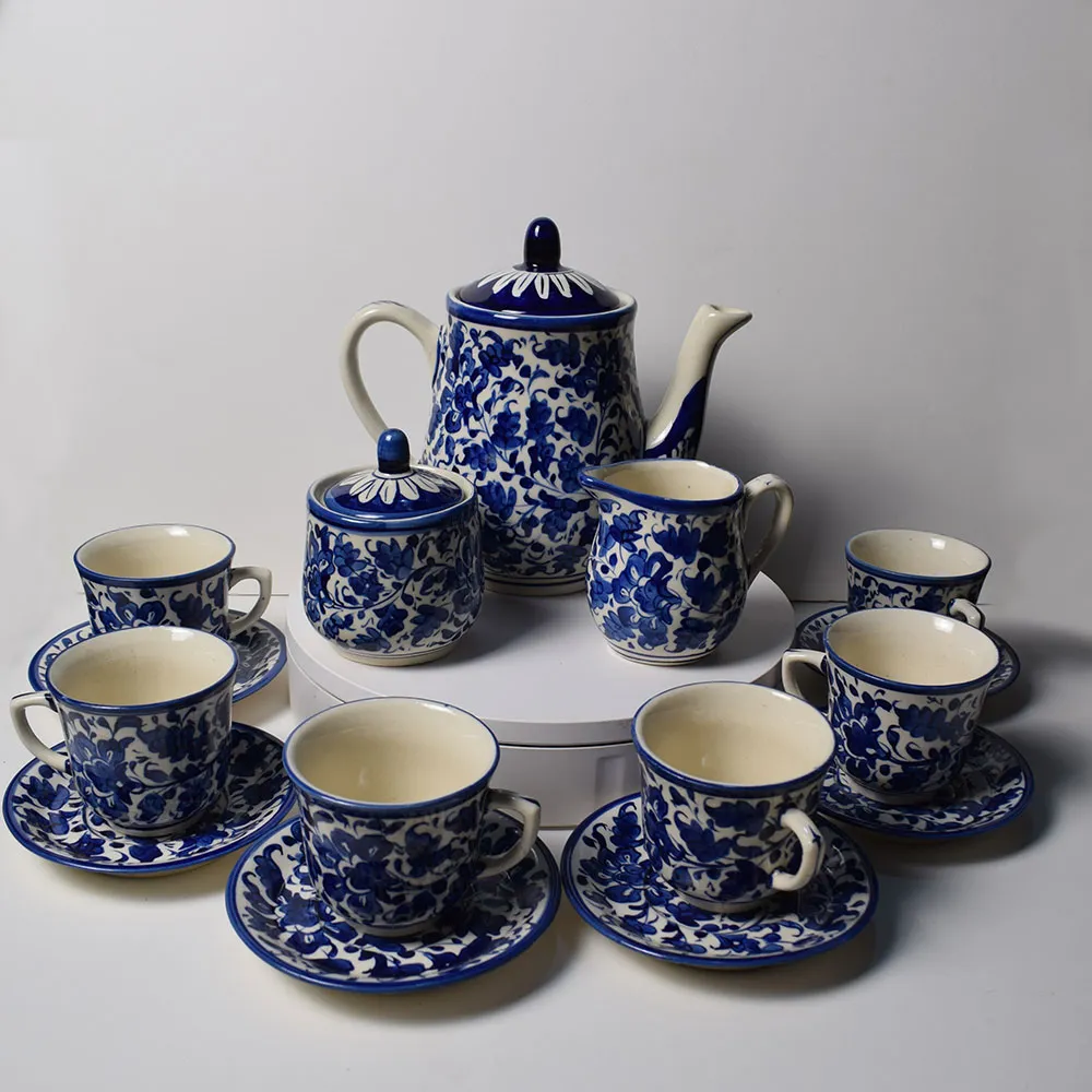 Blue Pottery Tea Sets
