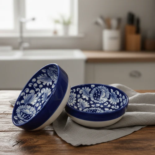 Handcrafted Multani Blue Pottery bowls